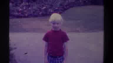 Gainsville Florida USA (1974): View Of Children Wearing Red Shirts Walking With