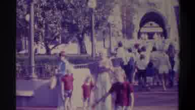 Gainsville Florida USA (1974): A Video Of A Crowd Of People Walking Down On The