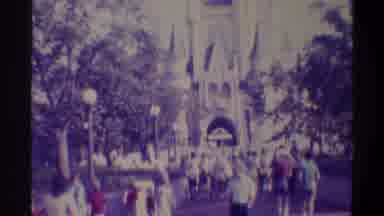 Gainsville Florida USA (1974): People Gather Around A Big And Beautiful White