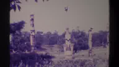 Gainsville Florida USA (1974): Train Traveling Through A Park As People Ride Their