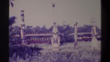 Gainsville Florida USA (1974): Old Train Passing Slowly At Low Load In Front Of A