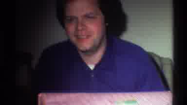 Gainsville Florida USA (1975): Smiling And Seated Father Gives His Beloved Son A