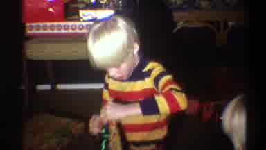 Gainsville Florida USA (1975): Two Children Are Doing Some Project Craft Works