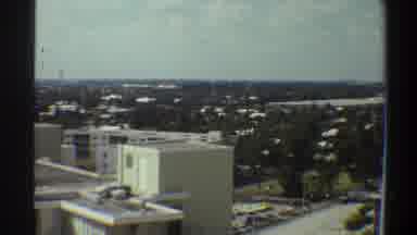 Gainsville Florida USA (1975): Sky View Of A Random Apartment Building On A Sunny