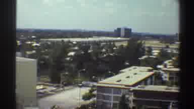 Gainsville Florida USA (1975): Urban Area With City Buildings And Apartments And