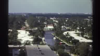Gainsville Florida USA (1975): Woman And Her View Of The City