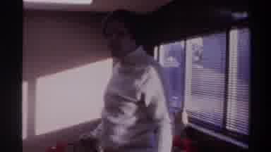 GAINSVILLE FLORIDA USA-1975: Man Celebrating Enthusiastically For The Holidays