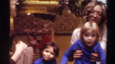 Gainsville Florida USA (1975): Mothers With Children Waiting For Santa Claus On