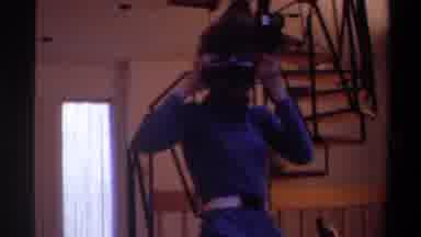Gainsville Florida USA (1975): A Mother Films Her Child Opening Up Presents On