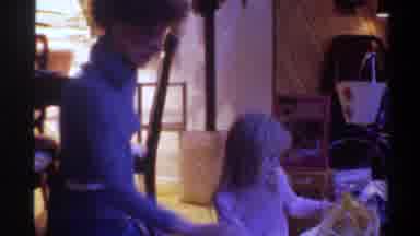 Gainsville Florida USA (1975): Mother And Daughter Engaged In Some Activities