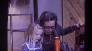 Gainsville Florida USA (1975): A Grandma Plays With Her Granddaughter