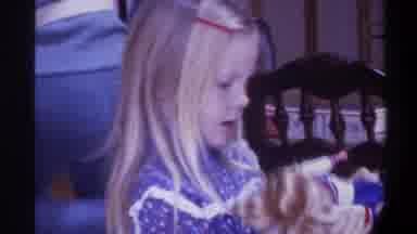 Gainsville Florida USA (1975): Home Video Of A Little Girl Playing With A Barbie