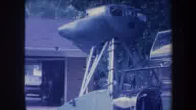 Volmer Yucaipa California USA (1959): An Old Rusted Flier Jet Sitting On The Top