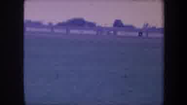 Volmer Yucaipa California USA (1959): Airplane Is Slowing Moving Down The Runway