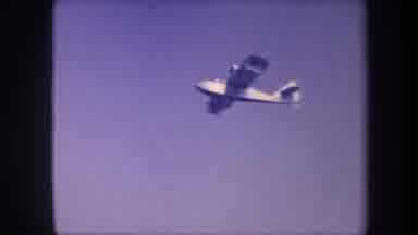 Volmer Yucaipa California USA (1959): Unique Single Engine Airplane Being Flown By