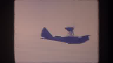 Volmer Yucaipa California USA (1959): Amphibious Plane Landing On The Water While