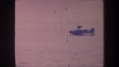 Volmer Yucaipa California USA (1959): Aquaplane Skimming Lake Waters On A Bright