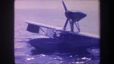 Volmer Yucaipa California USA (1959): Plane With Turbine On Top Slowly Spinning In