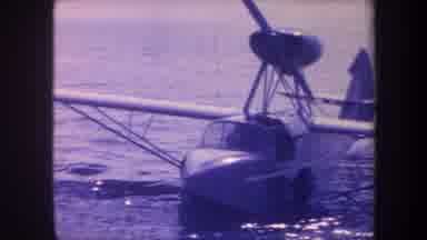 Volmer Yucaipa California USA-1959: Hydroplane Catching Speed To Take Off At Sea