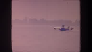 Volmer Yucaipa California USA (1959): Seaplane Sailing Takeoff Water Fast Vintage