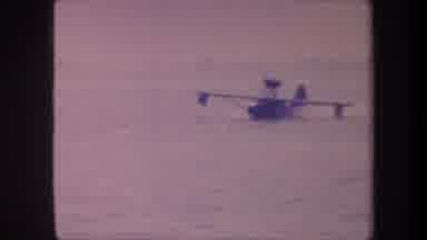 Volmer Yucaipa California USA (1959): An Amphibious Aircraft On The Ocean Or A