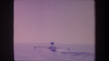 Volmer Yucaipa California USA (1959): Hydroplaning Boat Moving Through The Water