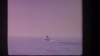 Volmer Yucaipa California USA (1959): A Lonely Man Is Surfing On The Waves In The