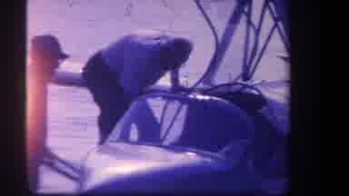 Volmer Yucaipa California USA (1959): Man Climbs Into Plane And Attempts Water