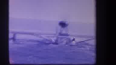 Volmer Yucaipa California USA (1959): Plane With Turbine On Top Traveling Through