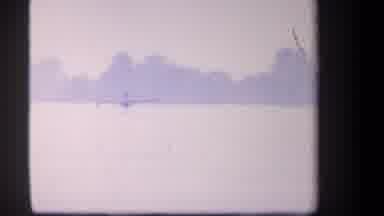 Volmer Yucaipa California USA (1959): Airplane Flying Around On Lake And Causing