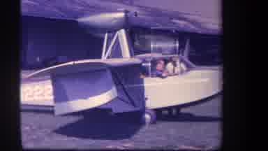 Volmer Yucaipa California USA (1959): Two Men Inspect The Cockpit Of An Amphibious