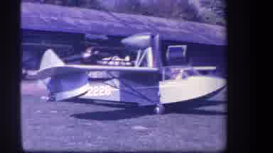 Volmer Yucaipa California USA (1959): Airplane Sitting In Front Of Building With