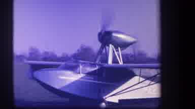 Volmer Yucaipa California USA (1959): Vintage Amphibious Airplane Idling On Grass