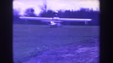 Volmer Yucaipa California USA (1963): Single Engine Plane Getting Ready For A