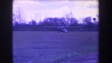 Volmer Yucaipa California USA-1963: A Small Aircraft Is Moving On The Ground For