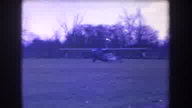 Volmer Yucaipa California USA (1963): Blue Scale Video Of Plane Getting Ready For