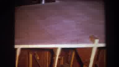 Volmer Yucaipa California USA (1964): Shot Of Mysterious Woodwork And Pan To Wood