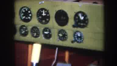 Volmer Yucaipa California USA (1964): Dashboard Of Wooden Boat Or Airplane Gauges