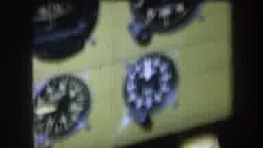 Volmer Yucaipa California USA (1964): Blurry Vintage Video Of Clock Looking Things