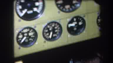 Volmer Yucaipa California USA-1964: Green Instrument Panel With Analog Flight Gauges