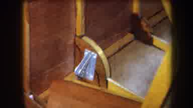 Volmer Yucaipa California USA (1964): View Of Brown Yellow Wooden Boards Silver