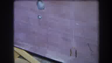 Volmer Yucaipa California USA (1964): Home Video Of Stained Picnic Table With No