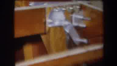 Volmer Yucaipa California USA (1964): Bolts Screws And Hinges On Wooden Furniture