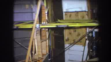 Volmer Yucaipa California USA (1964): Airplane Wing Frames Wooden Beams In A