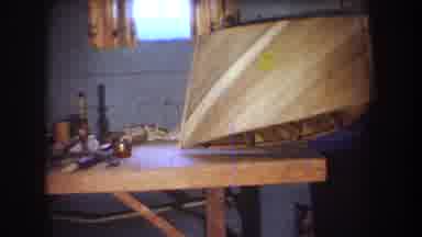 Volmer Yucaipa California USA (1965): A Man Is Doing A Carpenter Work In His House