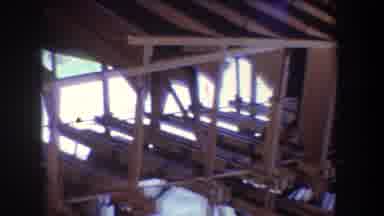 Volmer Yucaipa California USA (1965): Construction Workers Building A Large Wooden