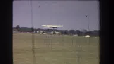 Volmer Yucaipa California USA (1965): A Small Propeller Plane Takes Off From A