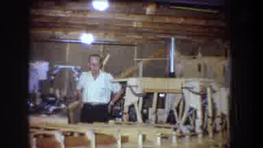 Volmer Yucaipa California USA (1965): Man On A Boat In The Sea Looking Through The