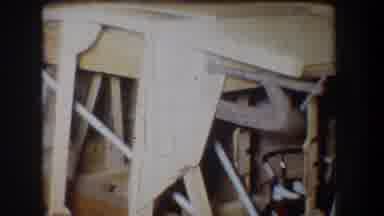 Volmer Yucaipa California USA-1965: Large Wooden Model Bridge Under Construction