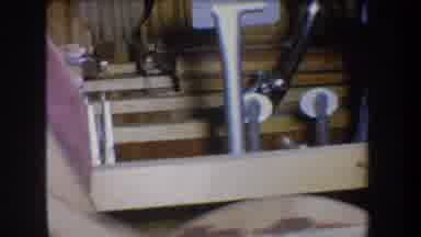 VOLMER YUCAIPA CALIFORNIA USA-1965: Two Metal Pedals On Wooden Base